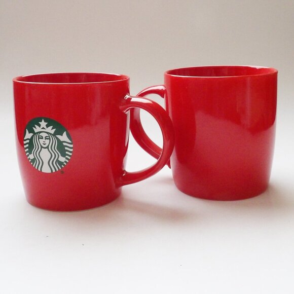 Starbucks BUNDLE OF 3 Coffee Mugs 12 oz from 2020 Holiday Red & Green w/ Logo - Picture 5 of 15